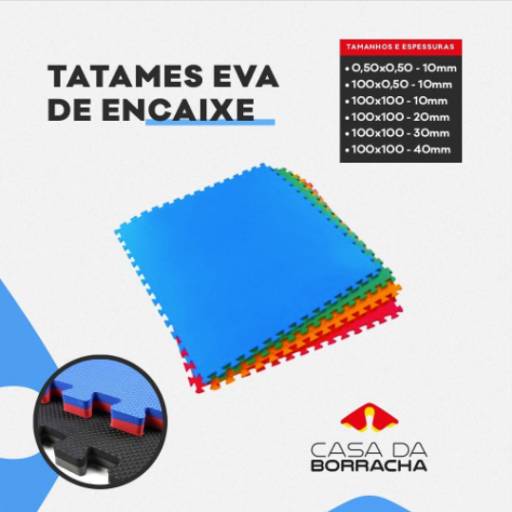 Comprar o produto de Tatame de Encaixe em Colchonetes e Tatames pela empresa Casa da Borracha em Foz do Iguaçu, PR por Solutudo
