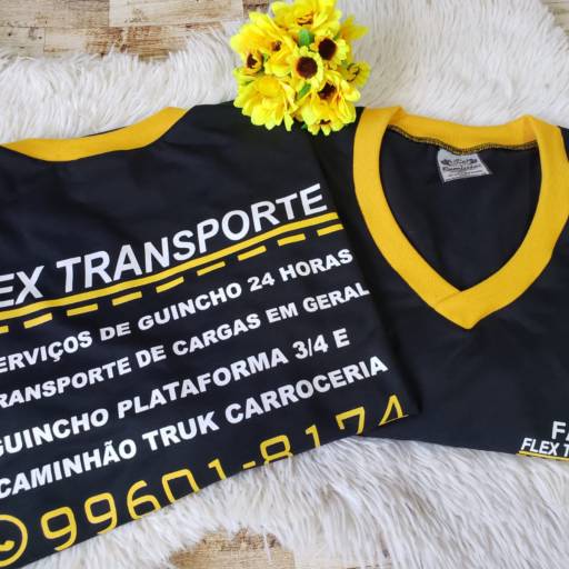 Camiseta Personalizada para Empresa de Transporte Bauru por Tall Camisetas Personalizadas