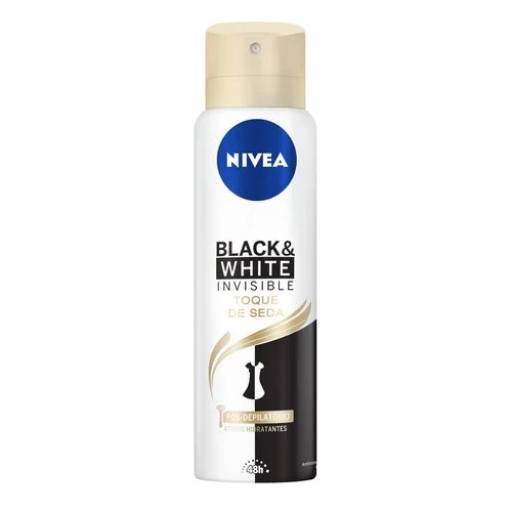 Desodorante nivea aero black&white invisible toque de seda 150 ml  por DROGARIA REDE VEREDAS - FARMÁCIA EM DIVINÓPOLIS