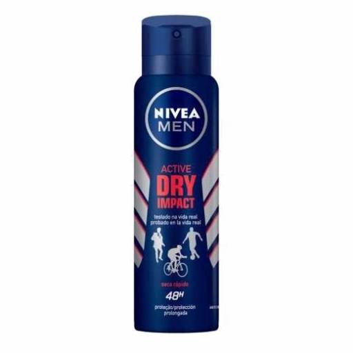 Desodorante nivea men aero active dry impact 150ml por DROGARIA REDE VEREDAS - FARMÁCIA EM DIVINÓPOLIS