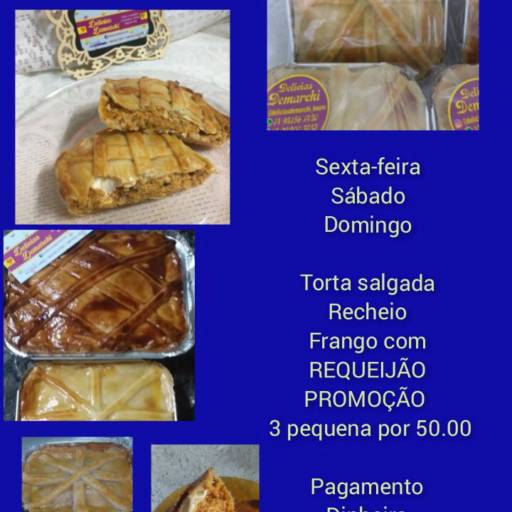 Agora temos Tortas Salgadas!  por Delícias Demarchi