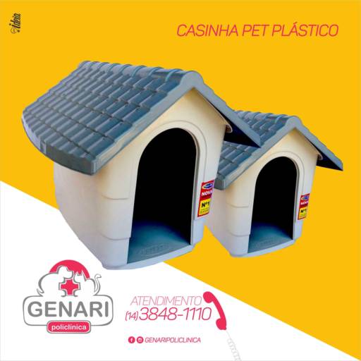 Comprar o produto de Casinha para Pet em Casinhas pela empresa Genari Policlínica em Itatinga, SP por Solutudo