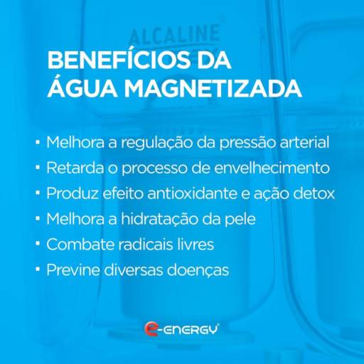 Benefícios da magnetização da água