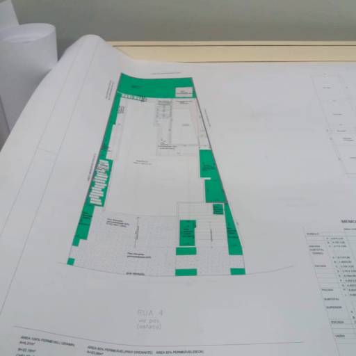 Plotagem de plantas e projetos