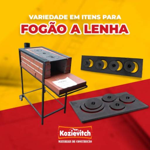 Comprar o produto de Fogão a lenha em Forno à Lenha pela empresa Kozievitch Materiais de Construção em Foz do Iguaçu, PR por Solutudo