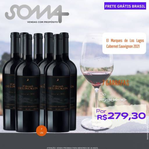 El Marques de Los Lagos - Cabernet Sauvignon 2021| Promoção de Vinho | Jundiaí por Amovinho - Loja de vinhos
