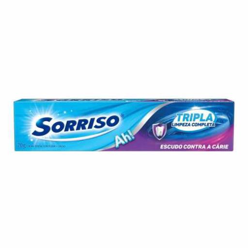 Creme Dental Sorriso Tripla Limpeza Completa 70g 