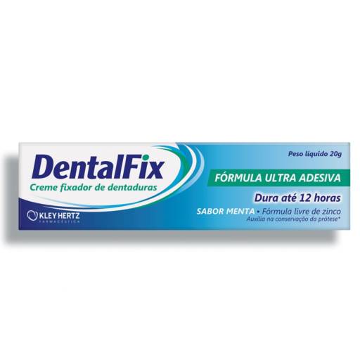 DentalFix Creme Fixador de Dentadura Menta, 20g 