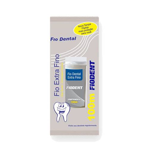 Fio Dental Fiodent Extra Fino 100m