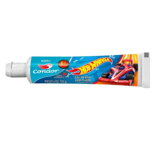 Gel Dental Condor Bambinos Hot Wheels 6 Anos 