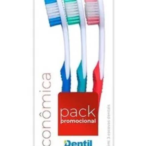 Escova Dentil Ultraeconomica Macia 3 Unidades