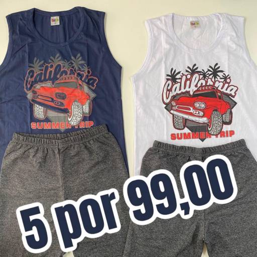 Conjunto de regata e shorts de menino por Influência Kids - Moda Infantil