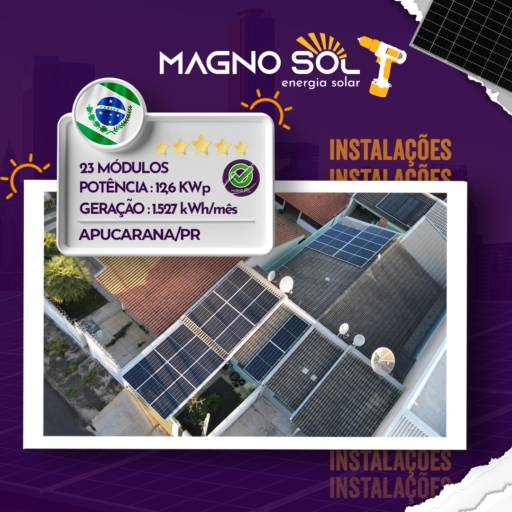 Empresa de Instalação de Energia Solar em Apucarana, PR por Magno Sol