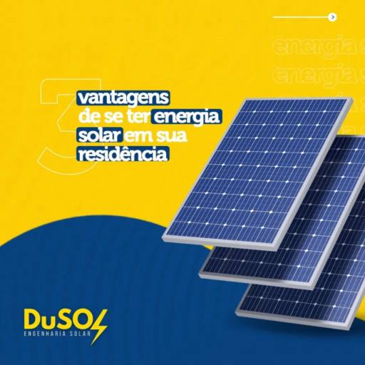 Energia Solar para Residências por DuSol Engenharia Solar 