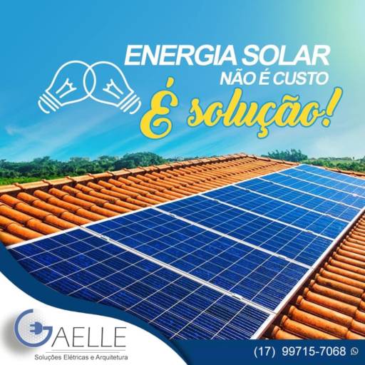 Comprar o produto de Energia Solar para Comércio em Energia Solar pela empresa Gaelle Soluções Elétricas e Arquitetura em Bady Bassitt, SP por Solutudo