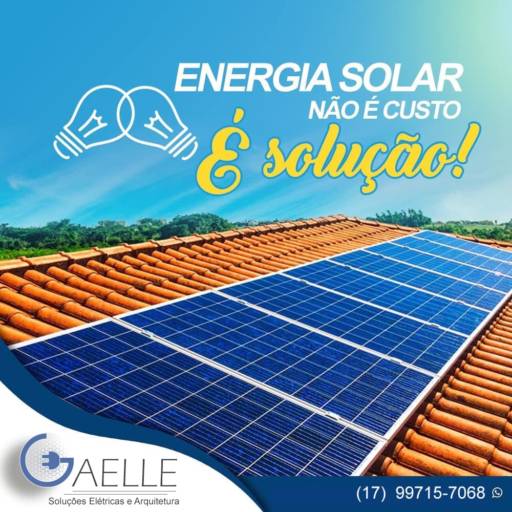 Energia Solar para Comércio por Gaelle Soluções Elétricas e Arquitetura