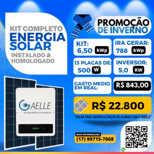 Comprar o produto de Projeto Fotovoltaico em Energia Solar pela empresa Gaelle Soluções Elétricas e Arquitetura em Bady Bassitt, SP por Solutudo