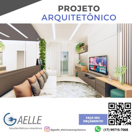 Projeto Arquitetônico  por Gaelle Soluções Elétricas e Arquitetura