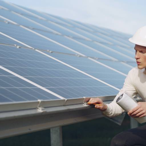 Instalação de placa fotovoltaica