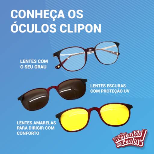 Comprar o produto de Óculos Clipon  em Ótica pela empresa Mercadão dos Óculos Tatuí em Tatuí, SP por Solutudo