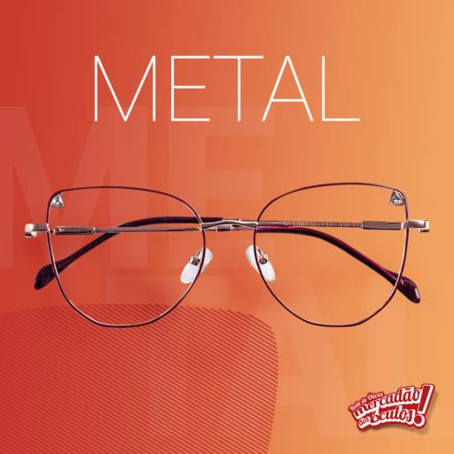Óculos de metal  por Mercadão dos Óculos Tatuí