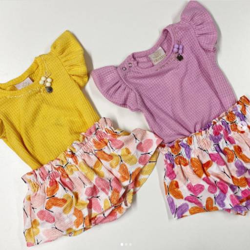 Conjunto modinha para bebê por Influência Kids - Moda Infantil