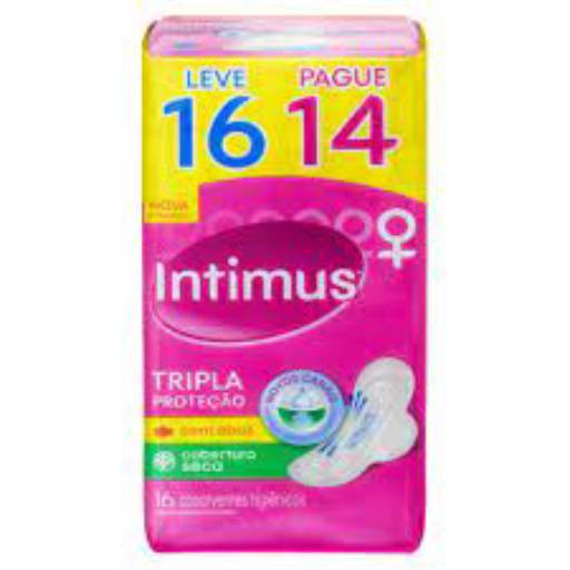 Absorvente Intimus Tripla Proteção L16 P14  C/Abas