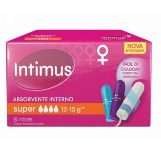 Absorvente Interno Intimus   Super   c/8 Unid 