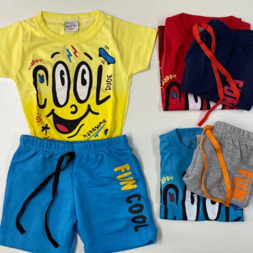 Conjunto de camiseta e shorts de menino por Influência Kids - Moda Infantil