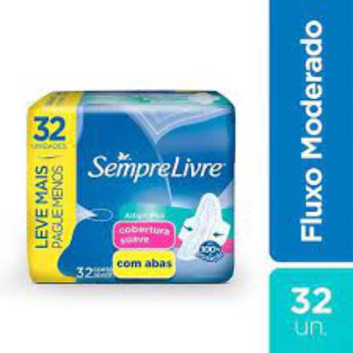 Absorvente Sempre Livre ADAPT C/32 SV C/32