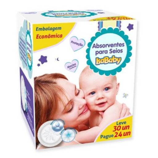  Absorvente  P/Seios   Isababy  c/12 Unid