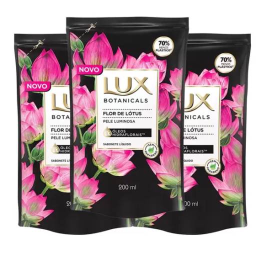 SABONETE LÍQUIDO LUX BOTANICALS FLOR DE LÓTUS REFIL   
