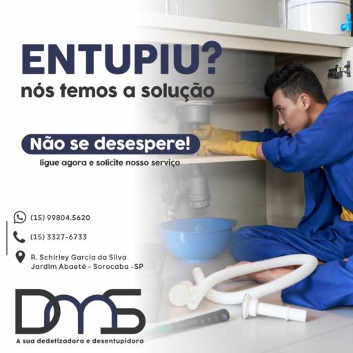 Comprar o produto de Desentupidora em Desentupidoras pela empresa DMS Dedetizadora e Desentupidora em Sorocaba, SP por Solutudo