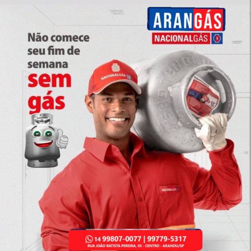 Comprar o produto de Gás p13 em Gás pela empresa Arangas em Arandu, SP por Solutudo