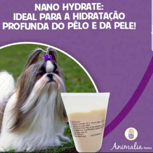 Comprar o produto de Hidratante para pelos e pele - Nano Hydrate em Medicamentos Veterinários pela empresa Animalia Farma Jundiaí em Jundiaí, SP por Solutudo