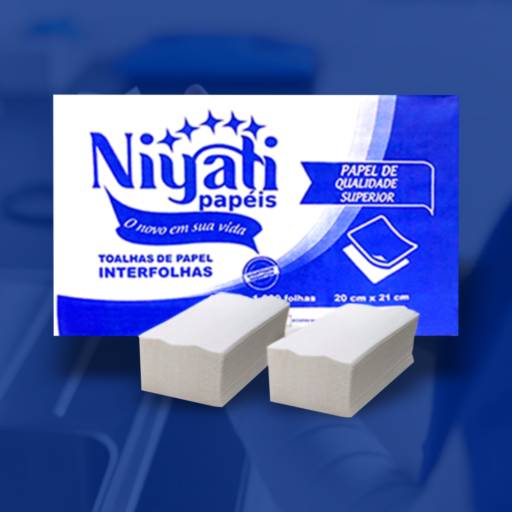 Comprar o produto de Toalhas de papel interfolhas em Lenços de Papel pela empresa Niyati Papéis Ind e Com Ltda em Jundiaí, SP por Solutudo