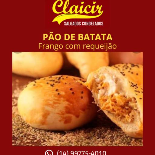 Comprar o produto de Pão de Batata com frango e requeijão congelado em Bauru em Salgados Congelados pela empresa Claicir Produtos Congelados em Bauru, SP por Solutudo