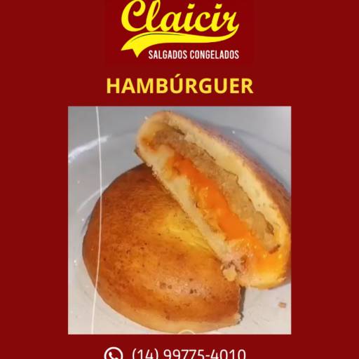 Comprar o produto de Salgado hambúrguer congelado em Bauru em Salgados Congelados pela empresa Claicir Produtos Congelados em Bauru, SP por Solutudo