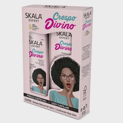 Kit shampoo e condicionador skala