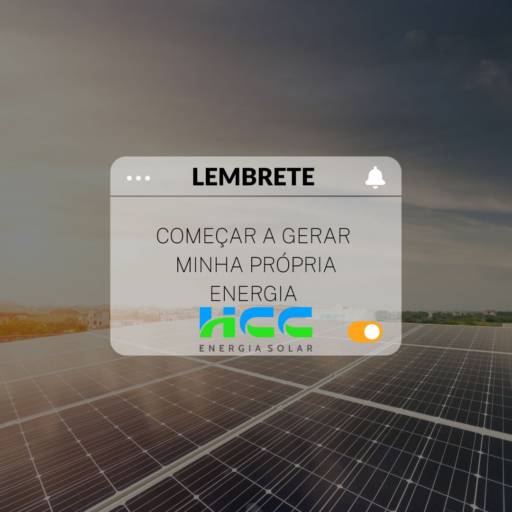 Gerador Fotovoltaico por HCC Energia Solar