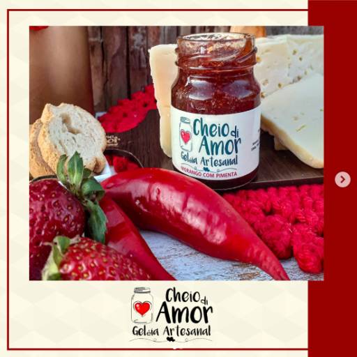 Comprar o produto de Geléia de morango com pimenta em Geleias pela empresa Cheio di Amor em Itupeva, SP por Solutudo