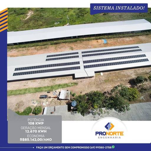 Comprar o produto de Instalação de Energia Solar em Energia Solar pela empresa Pronorte Engenharia em Cacoal, RO por Solutudo