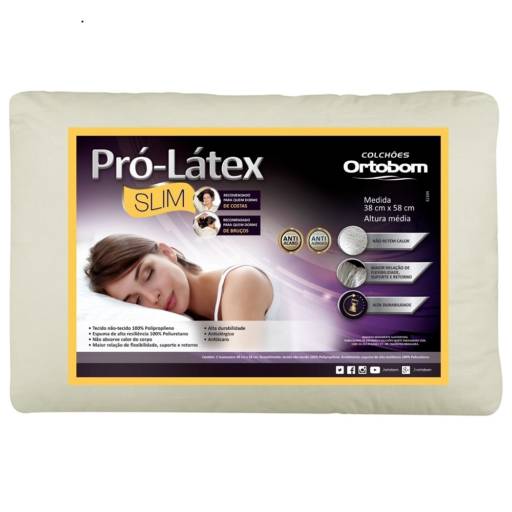 Travesseiro Pró Látex Ortobom por Colchões Ortobom - JK Vila Portes
