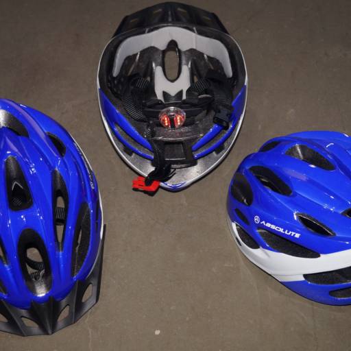 Capacete Ciclismo Absolute inmold ajustável com sinalizador e viseira em Bauru, SP por Two Force Bike Shop