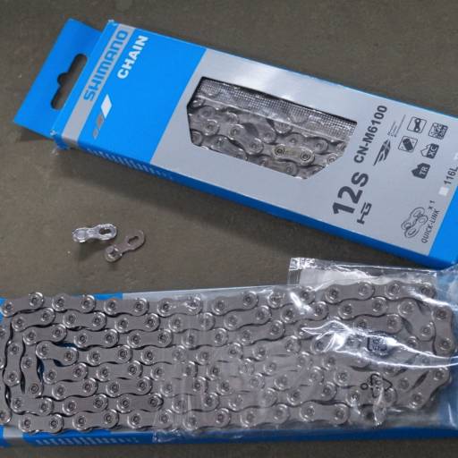Corrente Shimano Deore 12V m6100 126 Elos power7 quick link em Bauru, SP por Two Force Bike Shop
