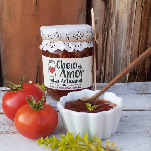 Comprar o produto de Geléia de tomate com manjericão em Geleias pela empresa Cheio di Amor em Itupeva, SP por Solutudo