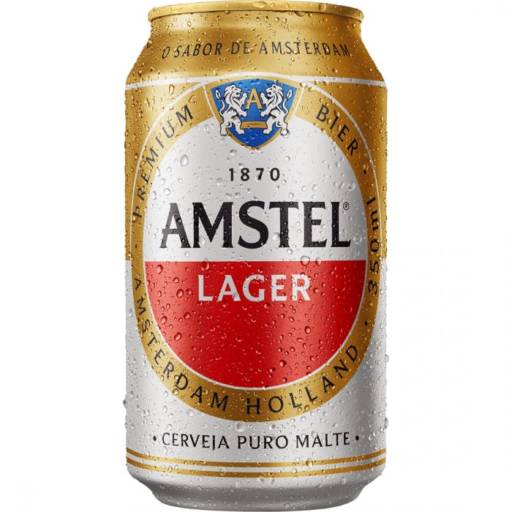 Cerveja Amstel Lata 350 Ml por Cantinho da Val • Açaí, Bar, Lanchonete e Pastelaria em Atibaia