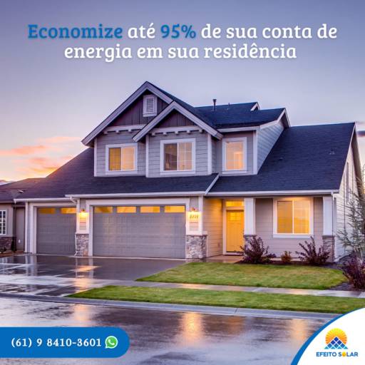 Comprar o produto de Energia Solar para Residências em Energia Solar pela empresa Efeito Solar em Brasília, DF por Solutudo