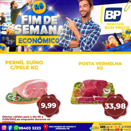 Fim de Semana Econômico - Ofertas Imperdíveis em Araruna por Mercado Bom Preço