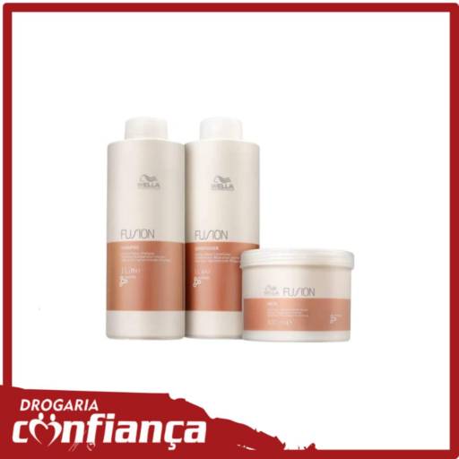 Kit Wella Professionals Fusion Salon Trio (3 Produtos) por Drogaria Confiança